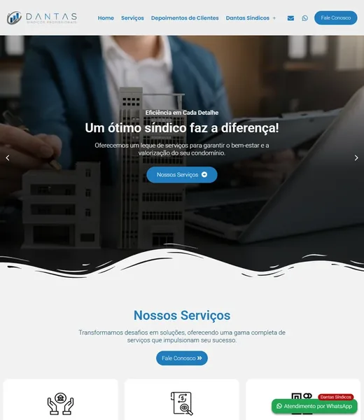 Prévia do Website de Dantas Síndicos